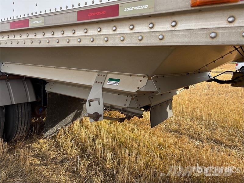 Lode King 30 ft T/A Super B-Train Pup Grain Trailer Transbordeur