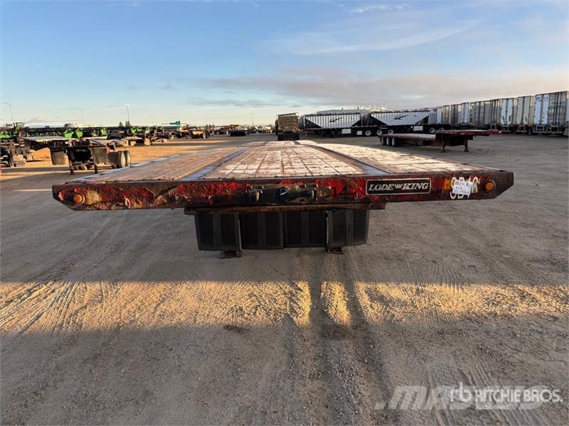 Lode King 32 ft Super B-Train Lead Flatbed Trailer Plataforma plana/laterales abatibles