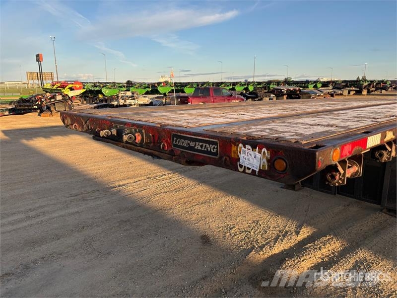 Lode King 32 ft Super B-Train Lead Flatbed Trailer Plataforma plana/laterales abatibles