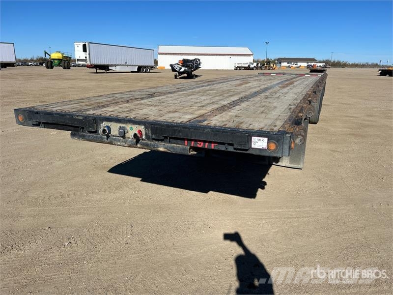 Lode King 32 ft Tri/A Super B-Train Lead Flatbed Trailer Platformas/izkraušana no sāniem