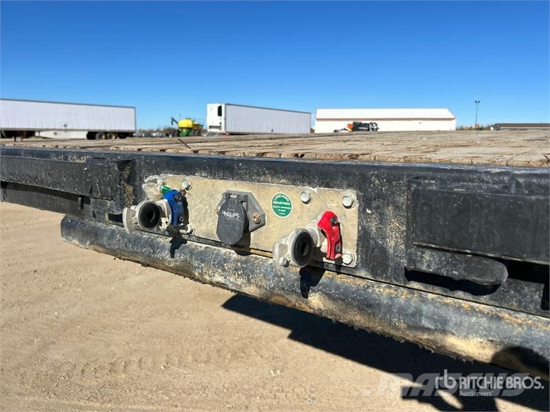 Lode King 32 ft Tri/A Super B-Train Lead Flatbed Trailer Platformas/izkraušana no sāniem