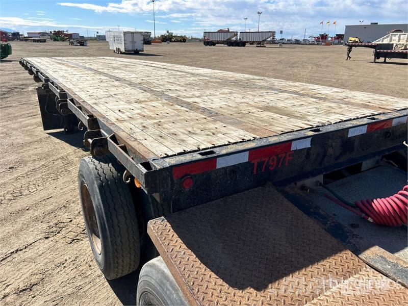 Lode King 32 ft Tri/A Super B-Train Lead Flatbed Trailer Platformas/izkraušana no sāniem