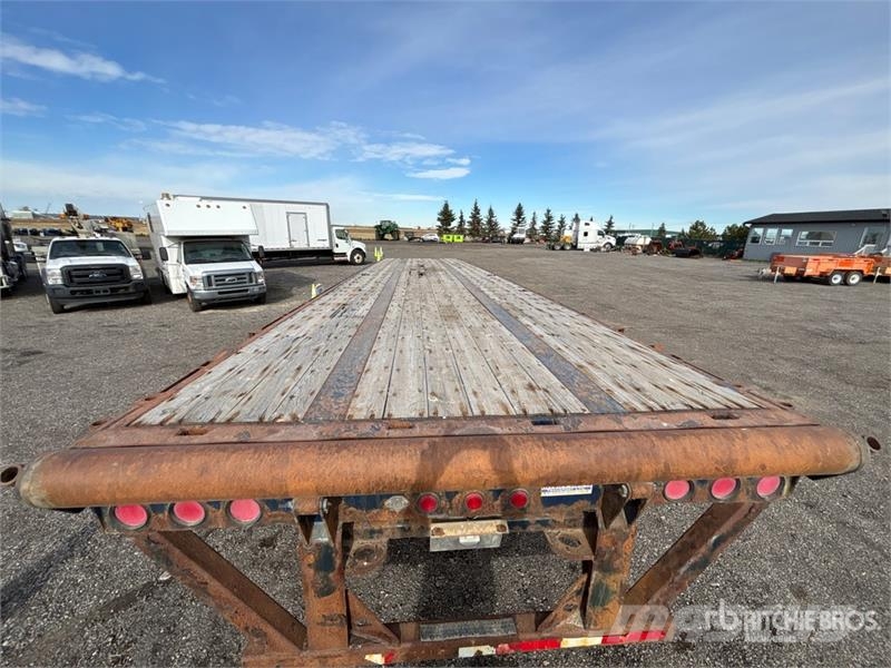 Lode King 40 ft Tri/A Spread Axle Picker Flatbed Trailer Vlakke laadvloer