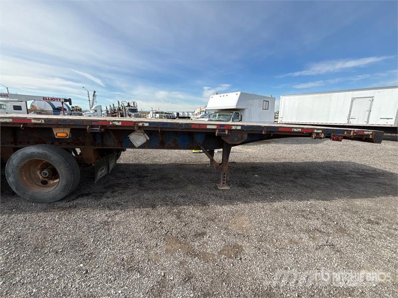 Lode King 40 ft Tri/A Spread Axle Picker Flatbed Trailer Vlakke laadvloer