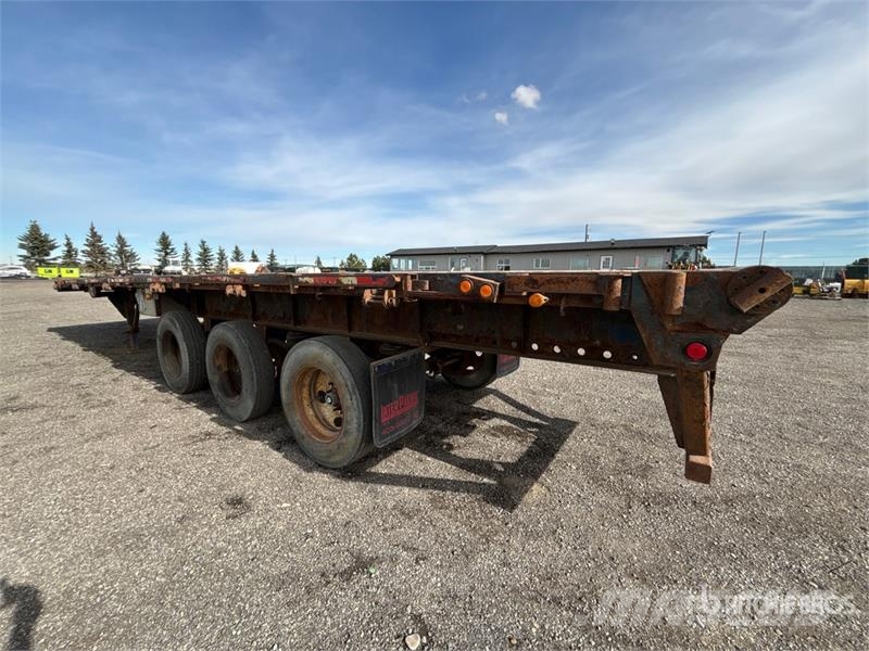 Lode King 40 ft Tri/A Spread Axle Picker Flatbed Trailer Vlakke laadvloer