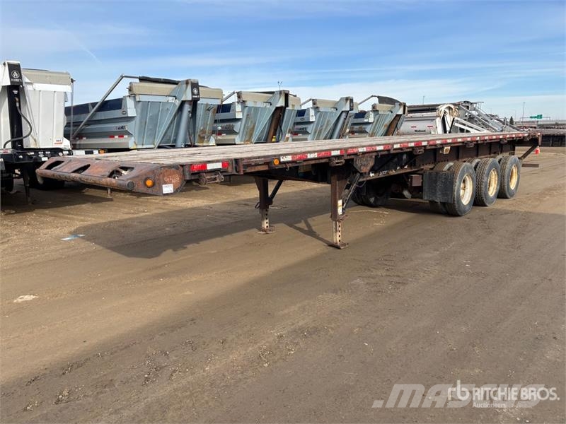 Buy used Lode King 40 ft Tri/A Flatbed Oilfield Trailer processing ...