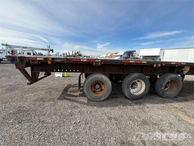 Lode King 40 ft Tri/A Spread Axle Picker Flatbed Trailer Vlakke laadvloer