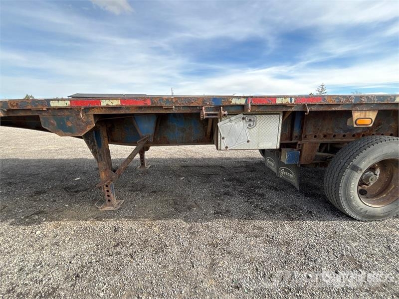 Lode King 40 ft Tri/A Spread Axle Picker Flatbed Trailer Vlakke laadvloer