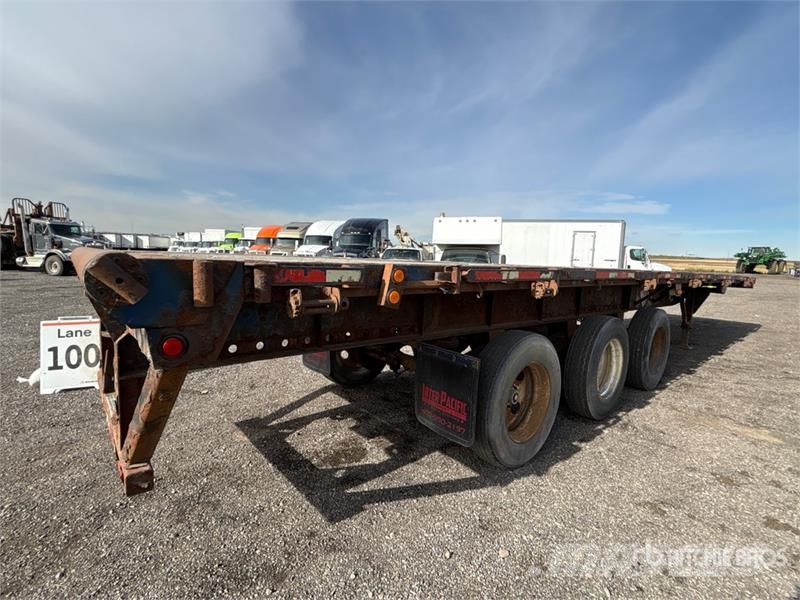 Lode King 40 ft Tri/A Spread Axle Picker Flatbed Trailer Vlakke laadvloer