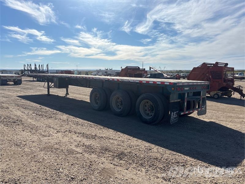 Lode King 48 ft Tri/A Flatbed Trailer Planhengere