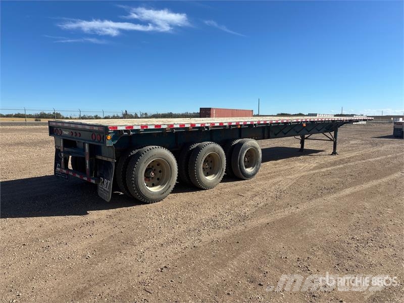 Lode King 48 ft Tri/A Flatbed Trailer Planhengere