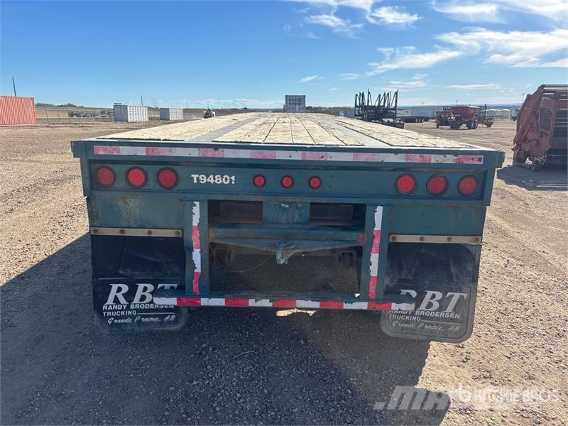 Lode King 48 ft Tri/A Flatbed Trailer Planhengere