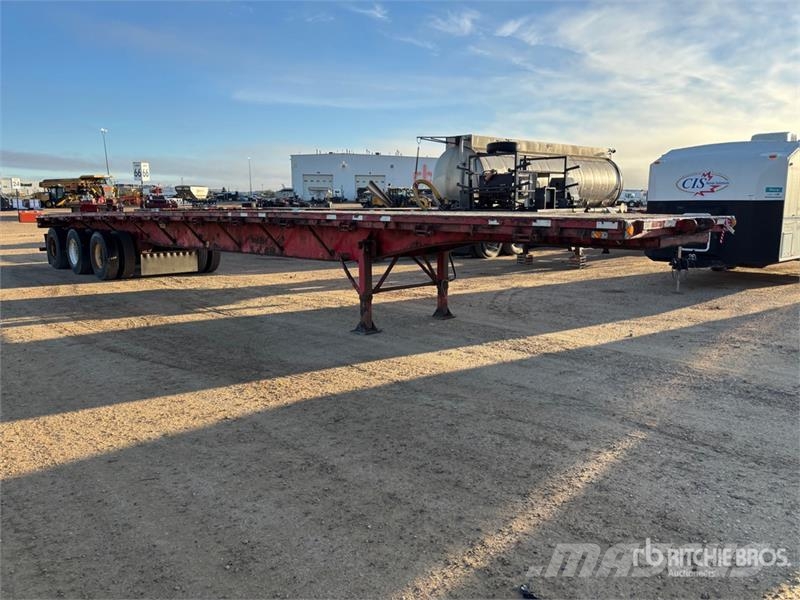 Lode King 53 ft Tri/A Flatbed Trailer Planhengere