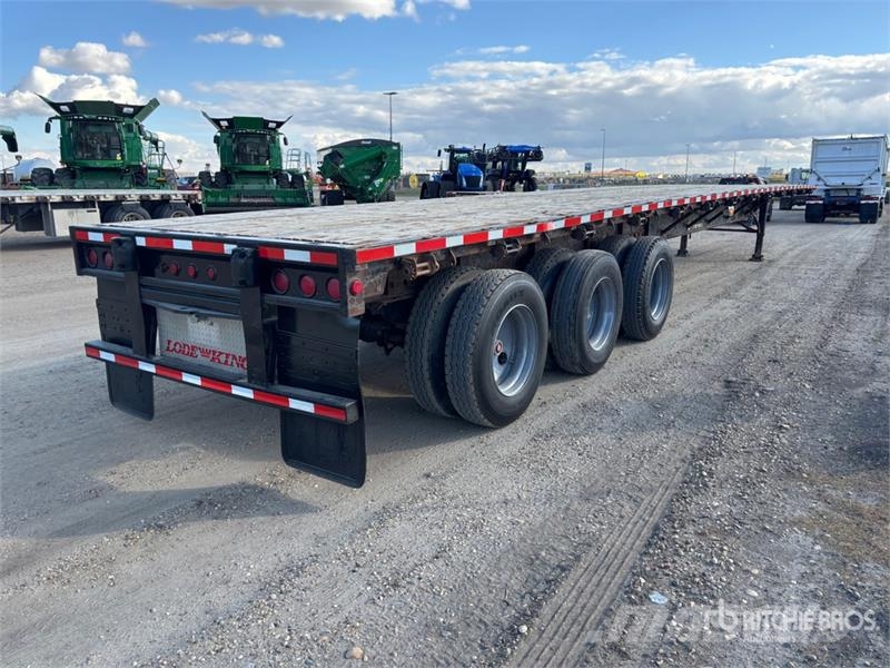 Lode King 53 ft Tri/A Flatbed Trailer 自卸半挂车
