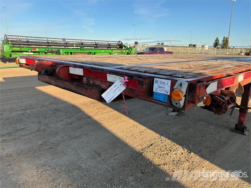 Lode King 53 ft Tri/A Flatbed Trailer Planhengere