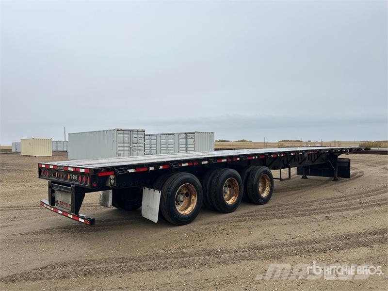 Lode King 53 ft Tri/A Flatbed Trailer Pick up/Prelata