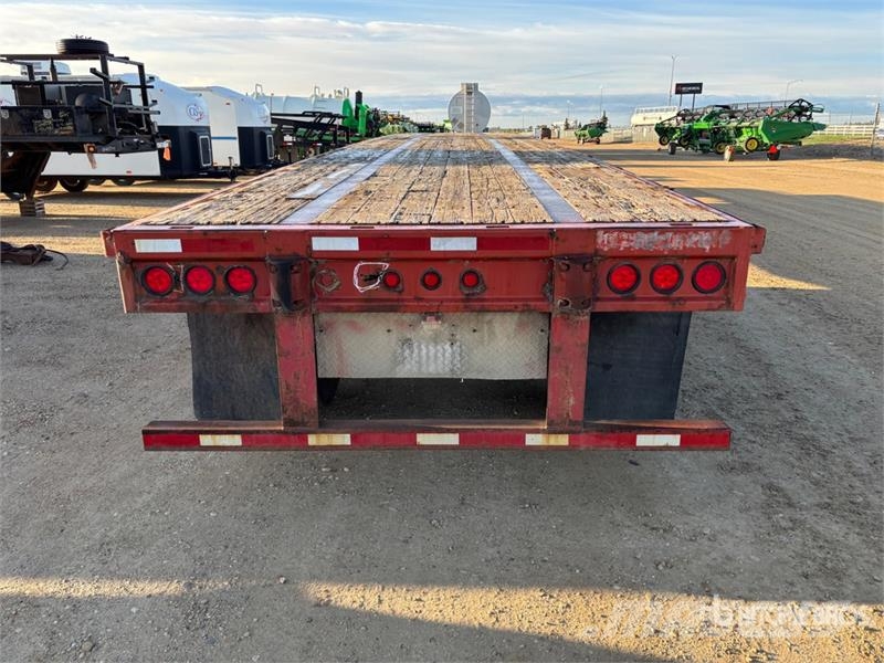 Lode King 53 ft Tri/A Flatbed Trailer Planhengere