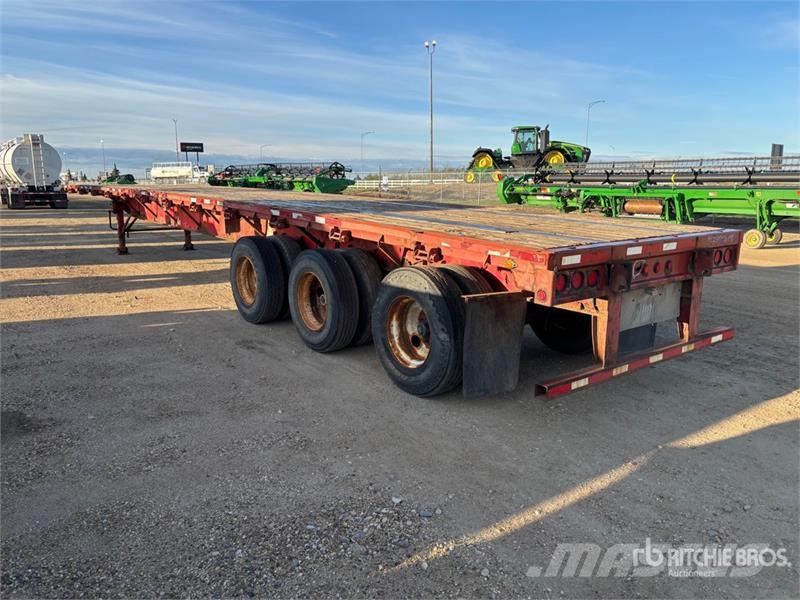 Lode King 53 ft Tri/A Flatbed Trailer Planhengere