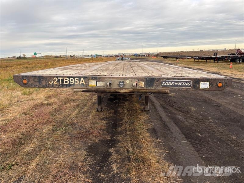 Lode King PF32-3 32 ft Super B-Train Lead Flatbed Trailer Lavaperävaunut