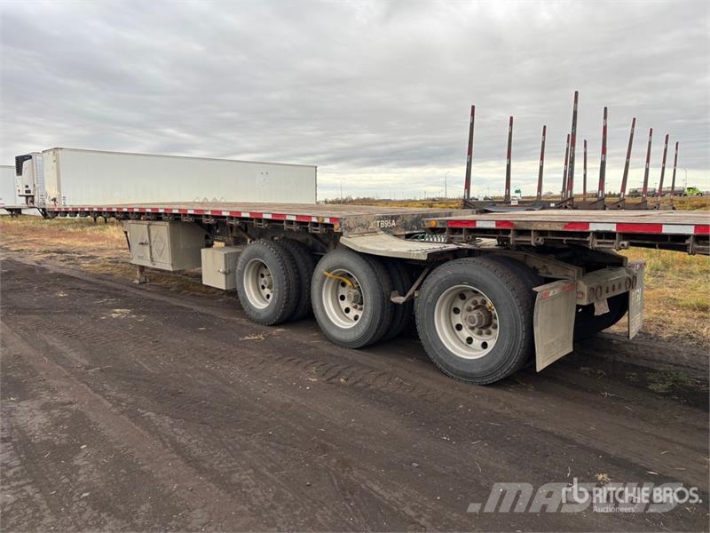 Lode King PF32-3 32 ft Super B-Train Lead Flatbed Trailer Lavaperävaunut