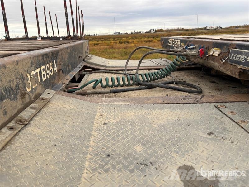 Lode King PF32-3 32 ft Super B-Train Lead Flatbed Trailer Lavaperävaunut