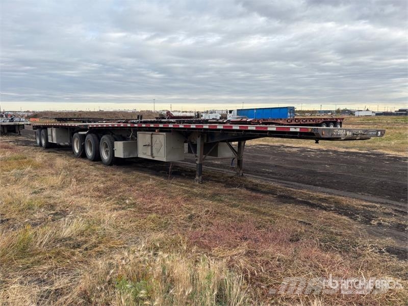 Lode King PF32-3 32 ft Super B-Train Lead Flatbed Trailer Lavaperävaunut