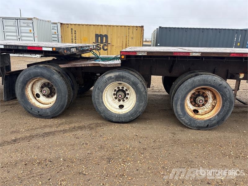 Lode King PFJ 32 ft Super B-Train Lead Flatbed Trailer 自卸半挂车