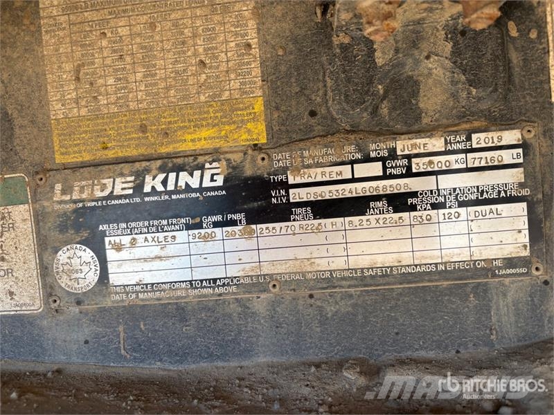 Lode King SDG53-2 53 ft T/A Spread Axle Step Deck Trailer Низкорамные прицепы