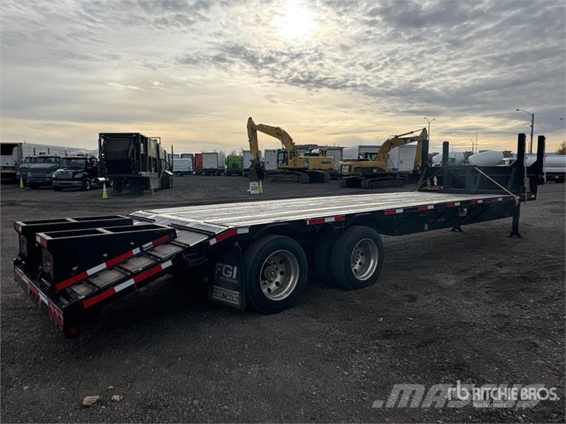 Lode King T/A Lowboy Trailer Mélybölcsős