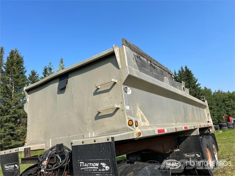  M &  20 ft Tri/A Pup Aluminum End Dump Trailer Bañera
