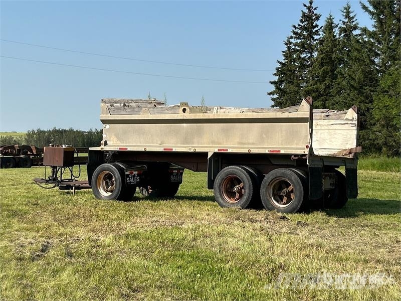  M &  20 ft Tri/A Pup Aluminum End Dump Trailer Bañera