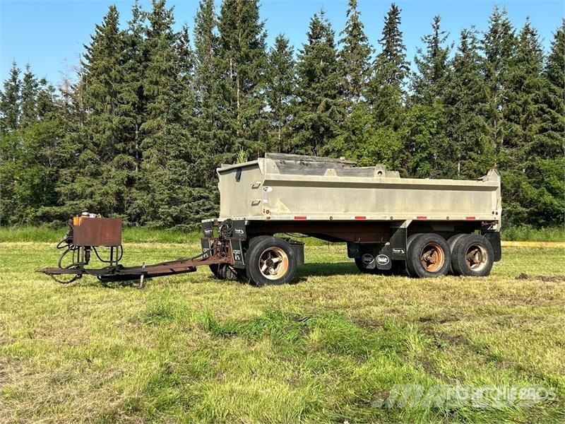  M &  20 ft Tri/A Pup Aluminum End Dump Trailer Bañera