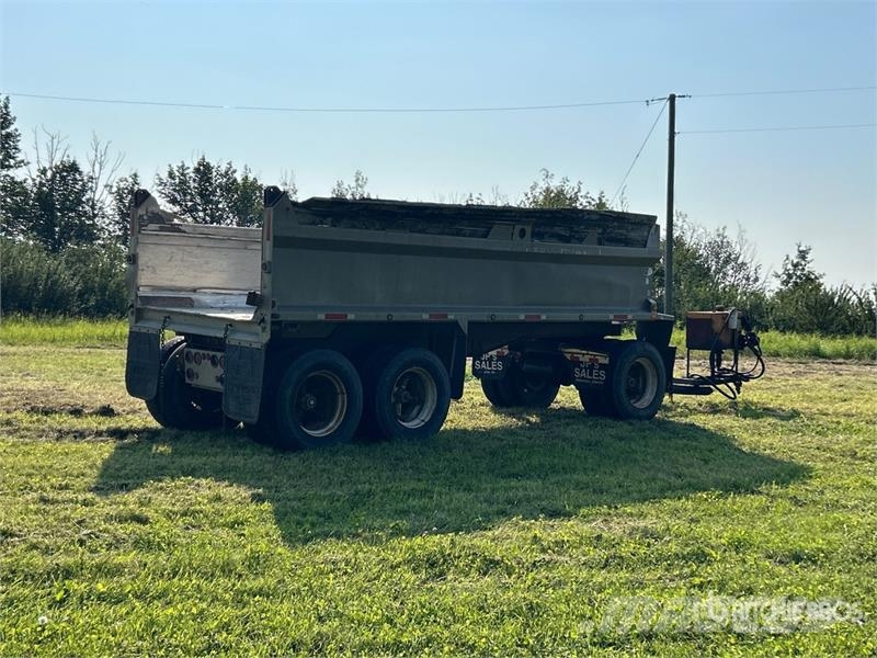  M &  20 ft Tri/A Pup Aluminum End Dump Trailer Bañera