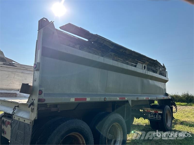  M &  20 ft Tri/A Pup Aluminum End Dump Trailer Bañera