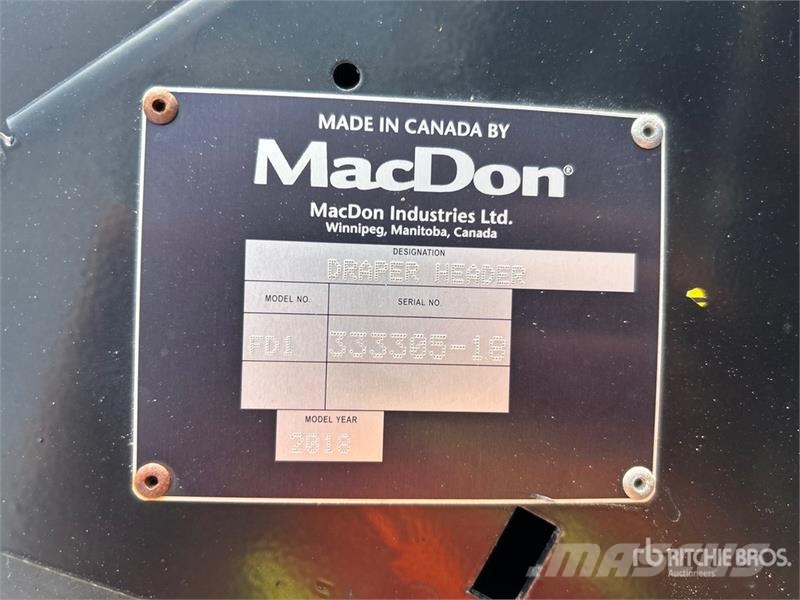MacDon FD135 35 ft Flex Draper Combine Header Maaidorser aanbouwdelen