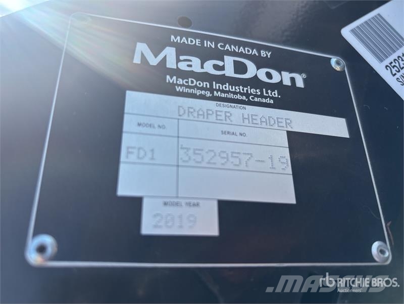 MacDon FD145 45 ft Flex Draper Combine Header Glave hederi za kombajne