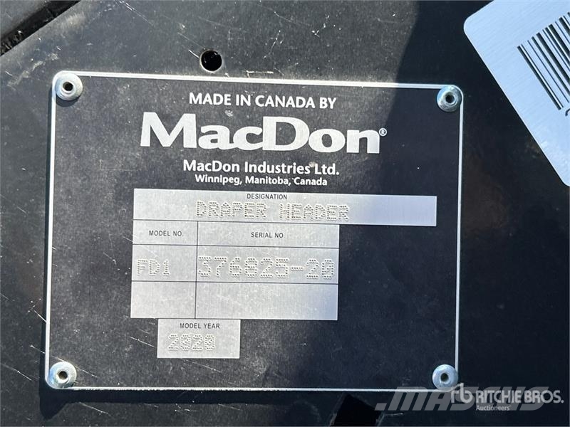MacDon FD145 45 ft Flex Draper Combine Header Cabeçotes de colheitadeira