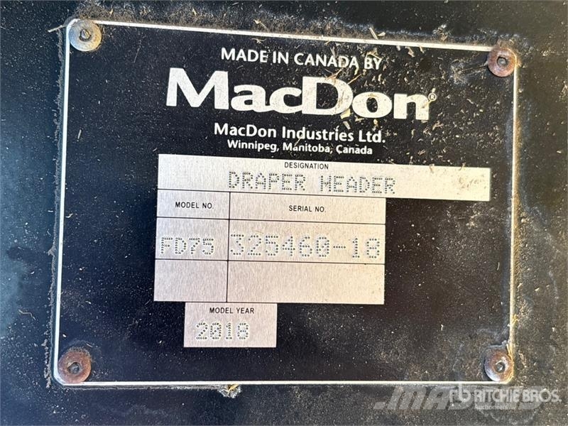 MacDon FD75-D Glave hederi za kombajne