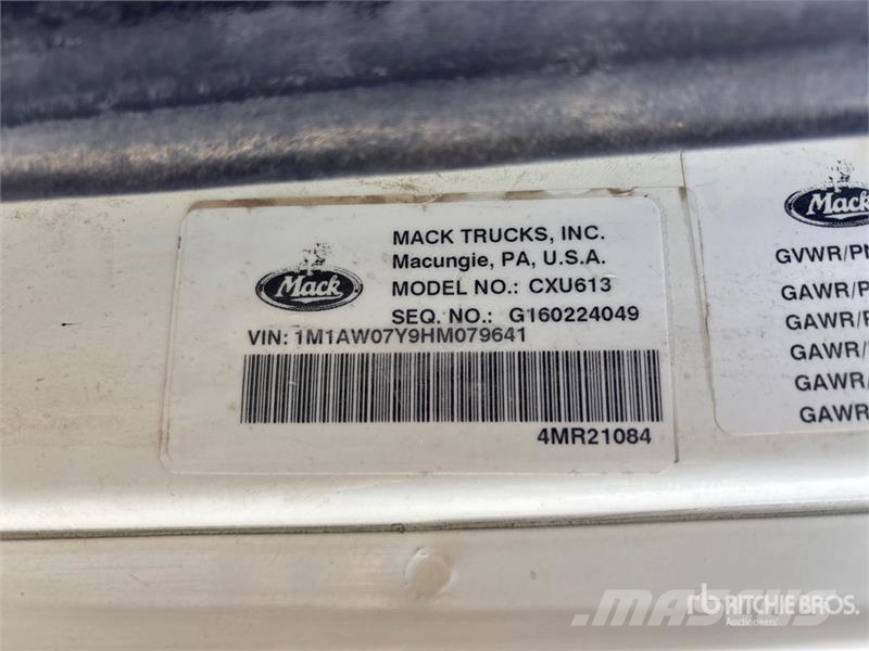 Mack CXU613 Ciągniki siodłowe