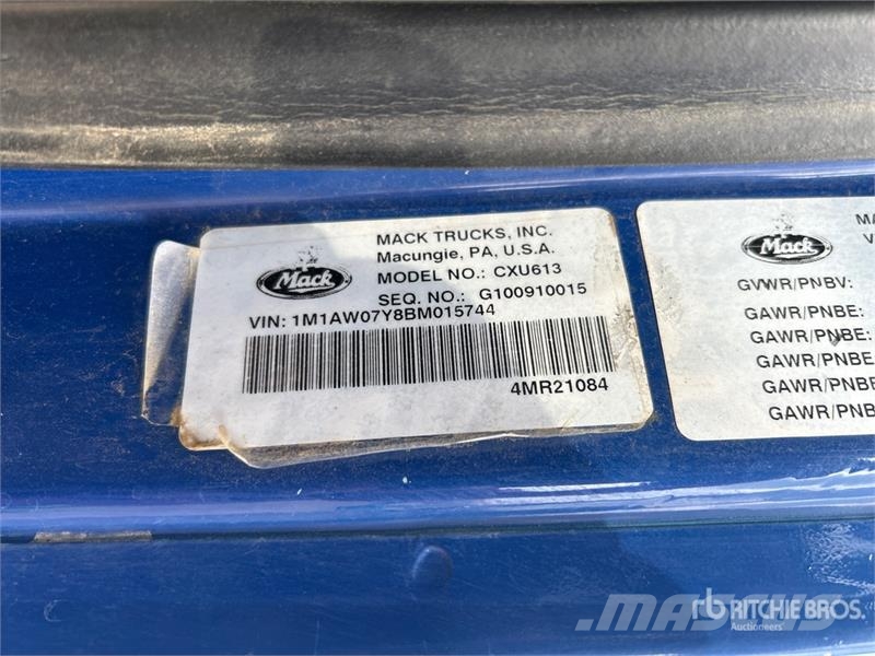 Mack CXU613 曳引機組件