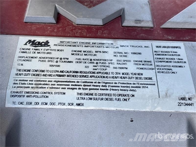 Mack CXU613 Тягачі