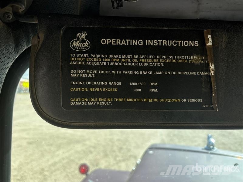 Mack Econodyne R688ST 6x4 Grain Truck Kmetijski / žitni tovornjaki