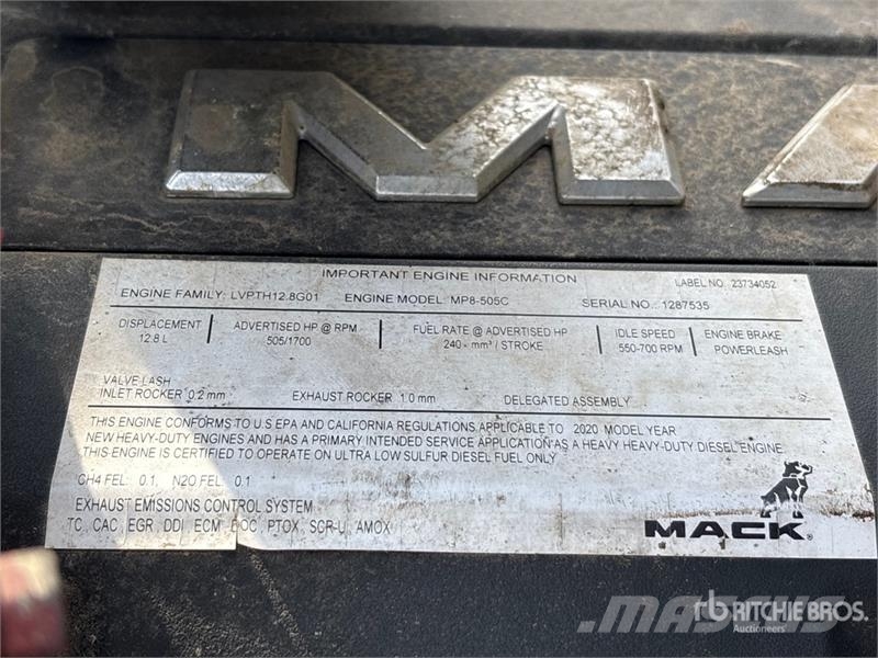 Mack Granite 64BT 6x4 T/A Day Cab Truck Tractor Autotractoare