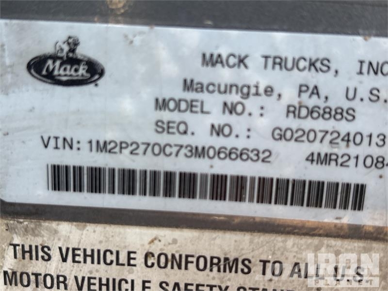 Mack RD688S 6x4 Feed Truck 農用 / 榖粒 卡車