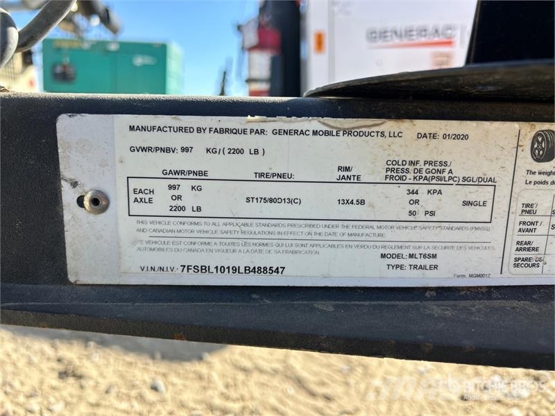 Magnum (Generac) MLT6S 6 kW Light Tower Rasvetni stubovi
