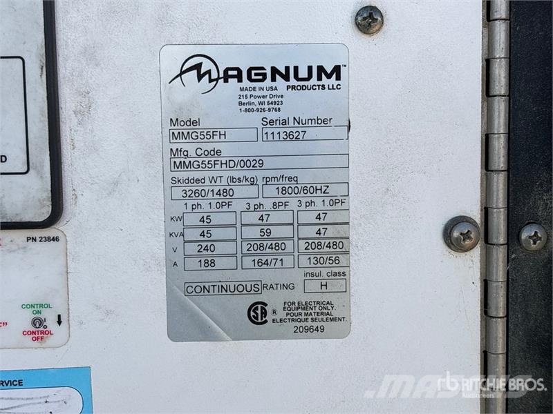 Magnum MMG55FH Dízel áramfejlesztők