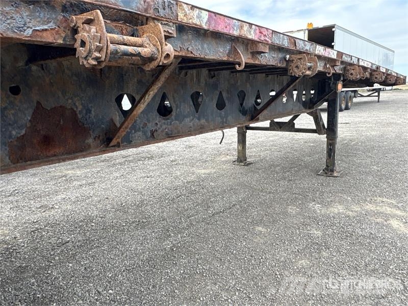 Manac 32 ft Tri/A Super B-Train Lead Flatbed Trailer Rimorchi con sponde ribaltabili