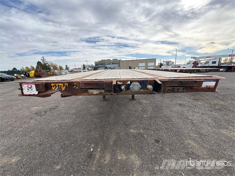 Manac 32 ft Tri/A Super B-Train Lead Flatbed Trailer Rimorchi con sponde ribaltabili