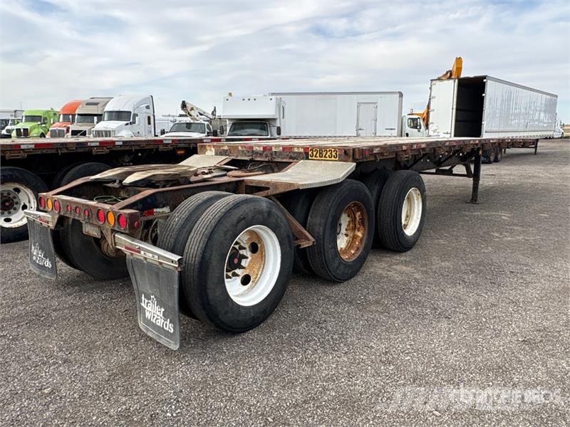 Manac 32 ft Tri/A Super B-Train Lead Flatbed Trailer Rimorchi con sponde ribaltabili