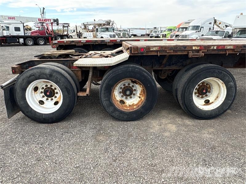 Manac 32 ft Tri/A Super B-Train Lead Flatbed Trailer Rimorchi con sponde ribaltabili